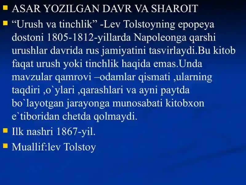 Urush va tinchlik 2