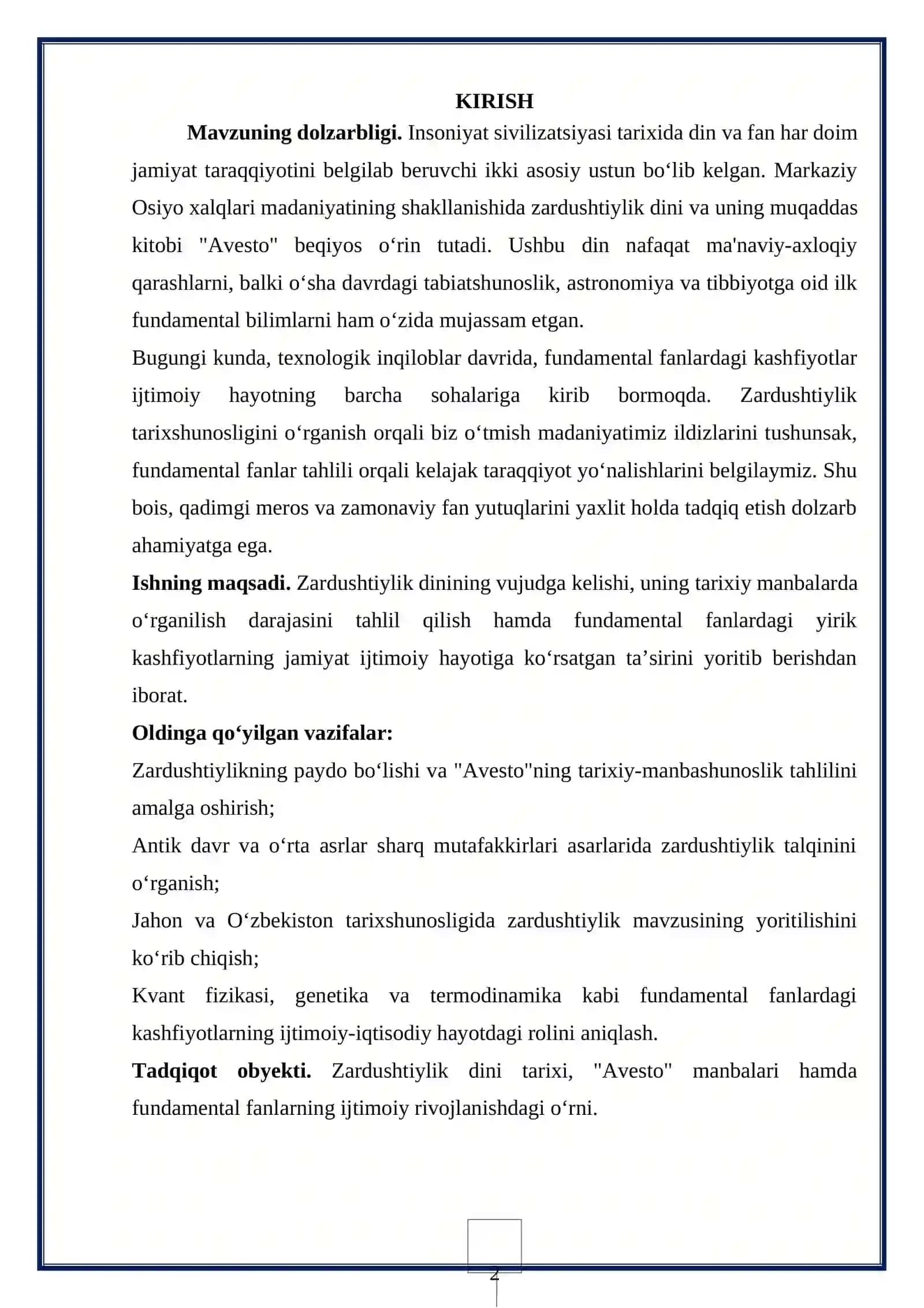 Zardushtiylik dini tarixining tarixshunosligi 2