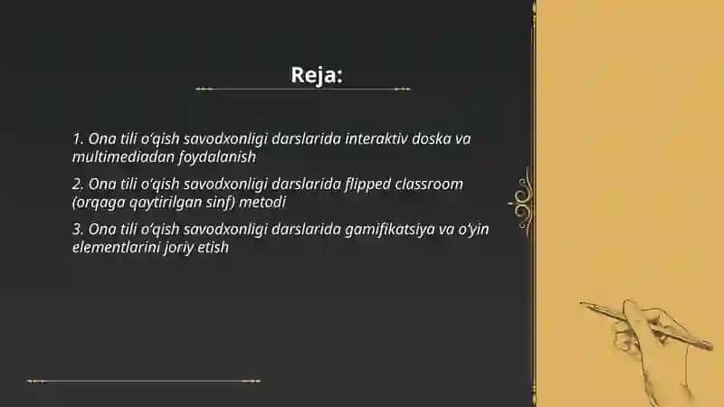 Ona tili oʻqish savodxonligi darslarida innovatsion pedagogik texnologiyalar 2