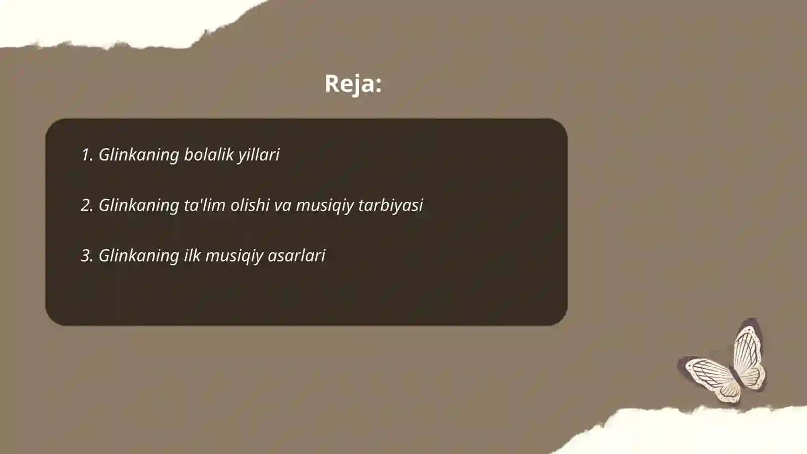 M I Glinkaning hayoti va ijodi 2
