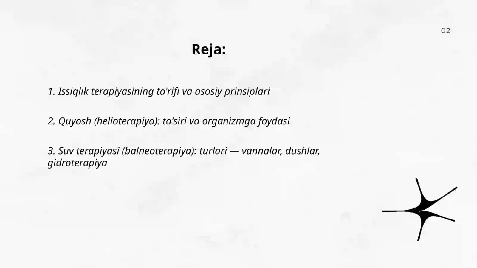 Issiqlik quyosh suv va havo bilan davolash haqida tushuncha 2