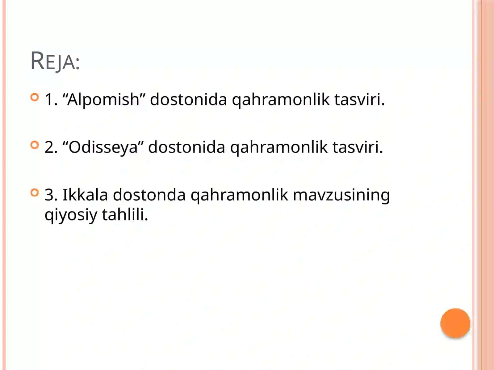 Xalq og‘zaki ijodi namunalarida qahramonlik mavzusi. 2