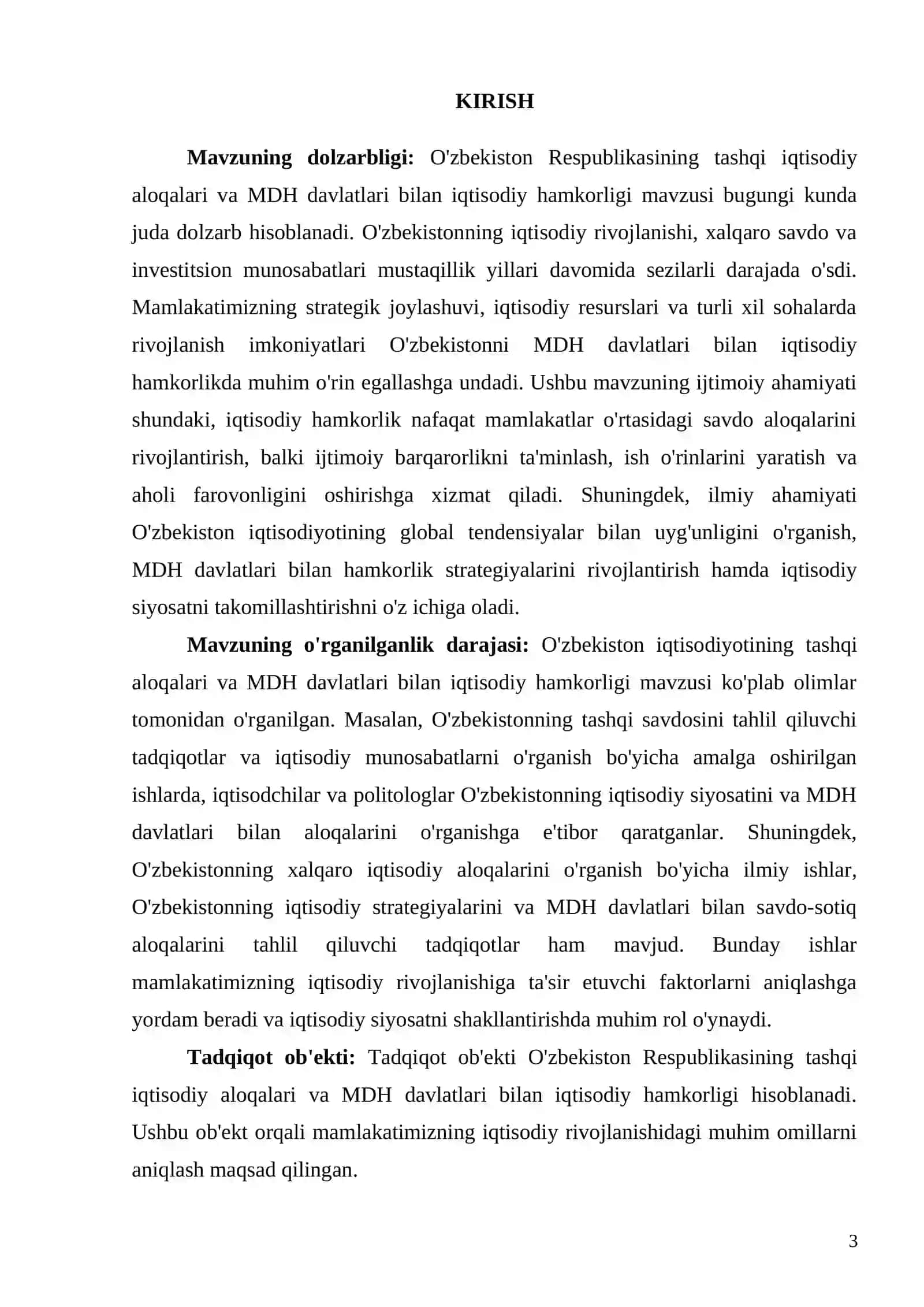O'ZBEKISTON RESPUBLIKASINING TASHQI IQTISODIY ALOQALARI NAZARIY ASOSLARI 2