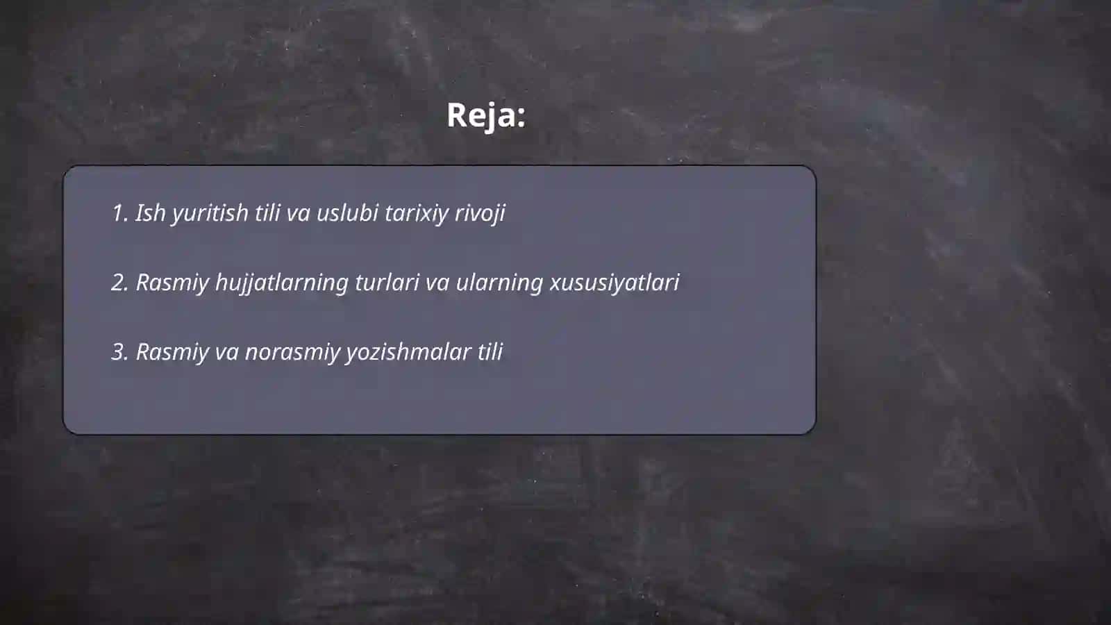 Ish yuritish tili va uslubi 2