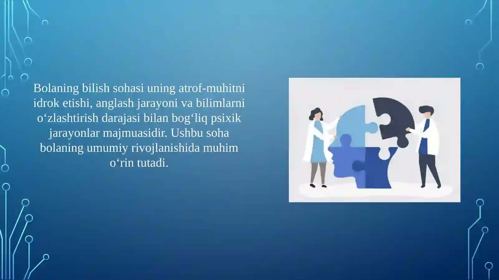 Bolaning bilish sohasining psixodiagnostikasi 2