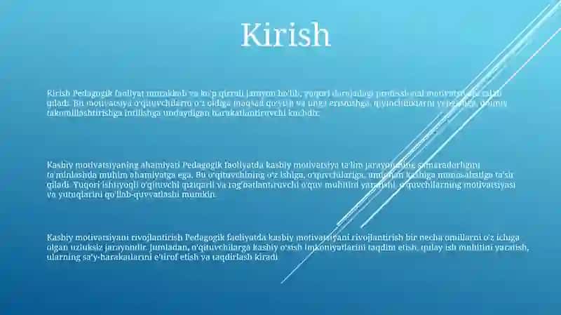 Pedagogik Faoliyatda Kasbiy Motivatsiyani Rivojlantirish 2