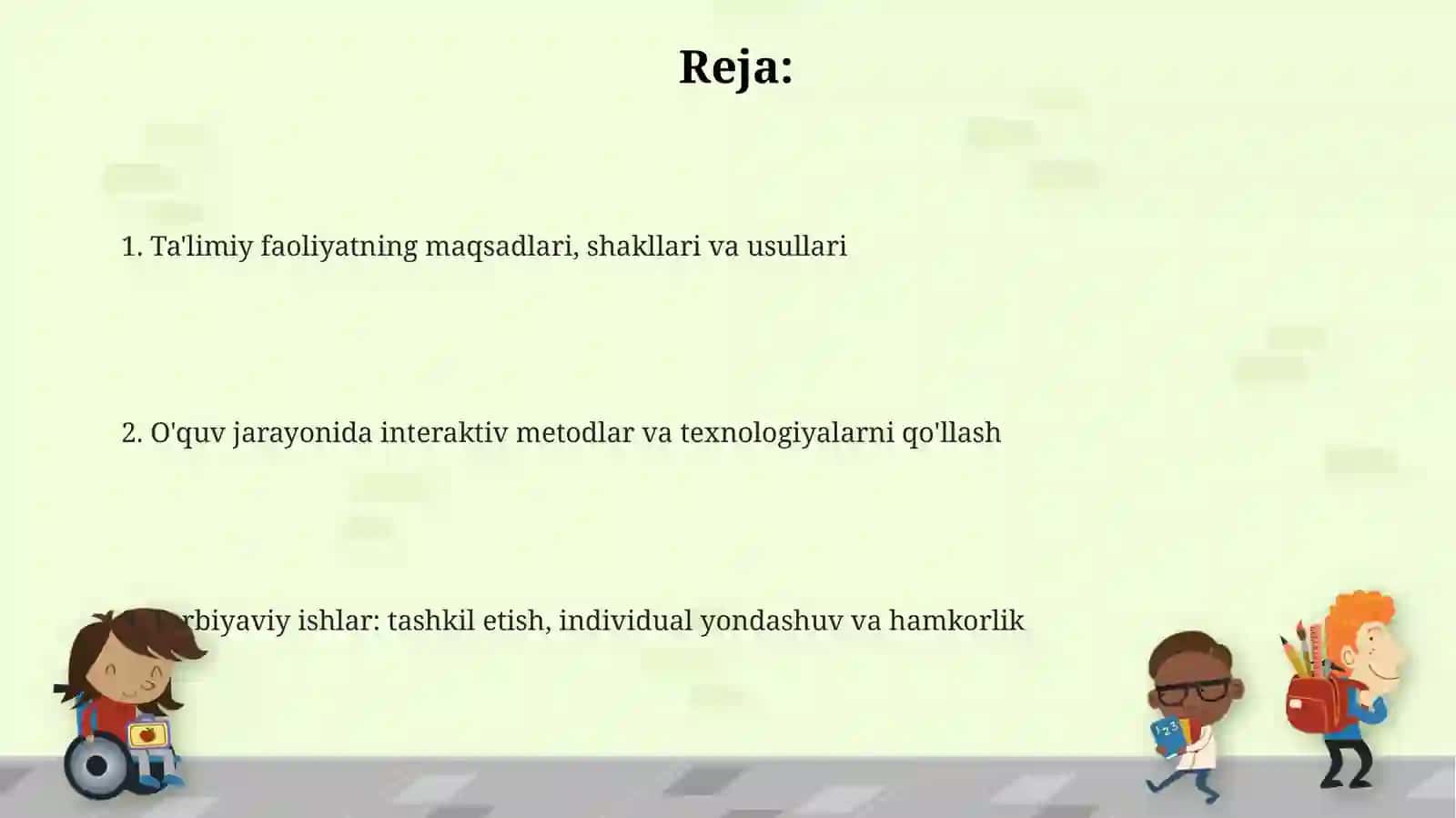 Sinf va maktabdan tashqari tarbiyaviy ishlar metodikasi 2