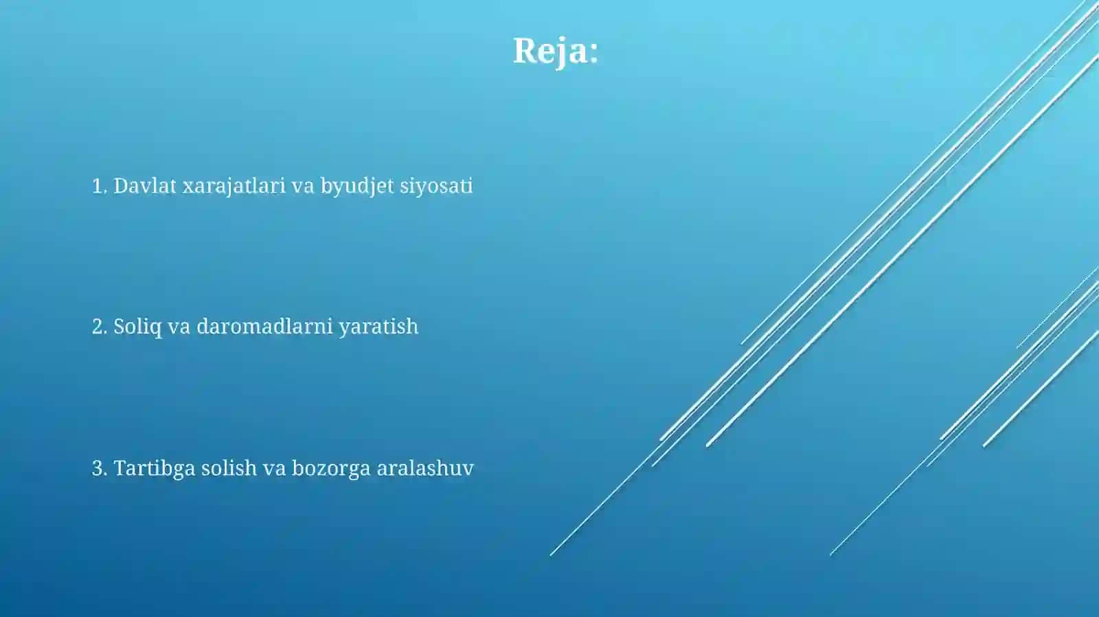 Davlatning iqtisodiyotdagi roli 2
