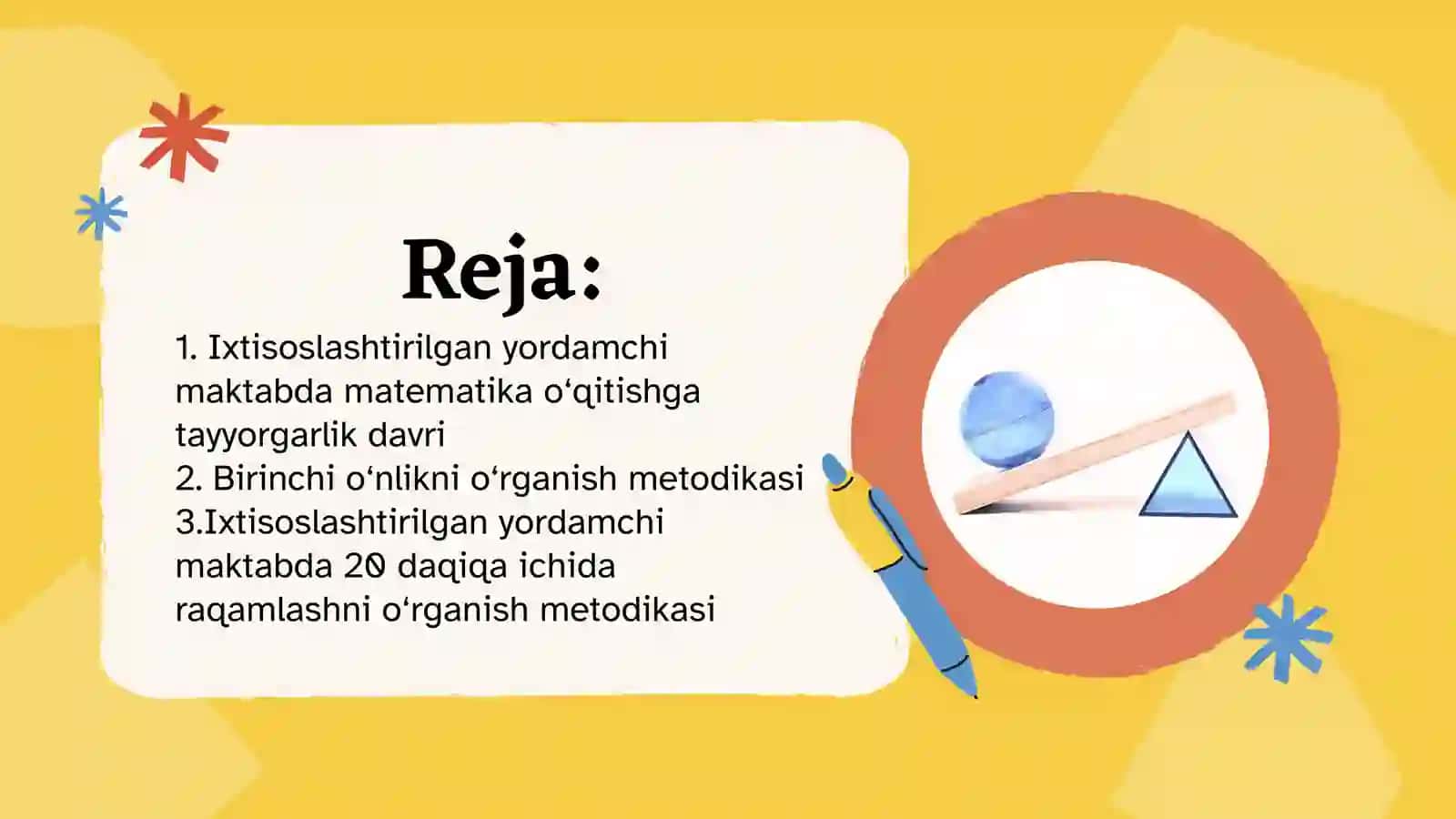 Matematika o'qitish maxsus metodikasi 2