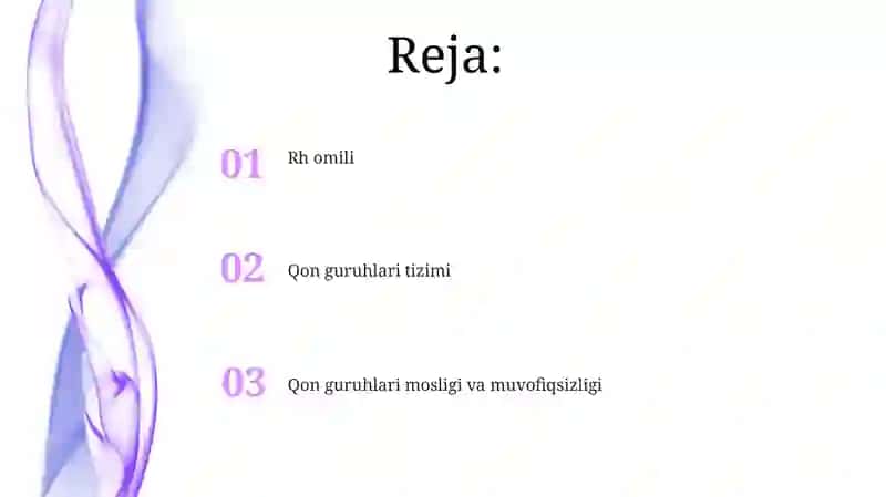 QON IVISHI.QON GURUHLARI VA REZUS FAKTOR HAQIDA TUSHUNCHA 2