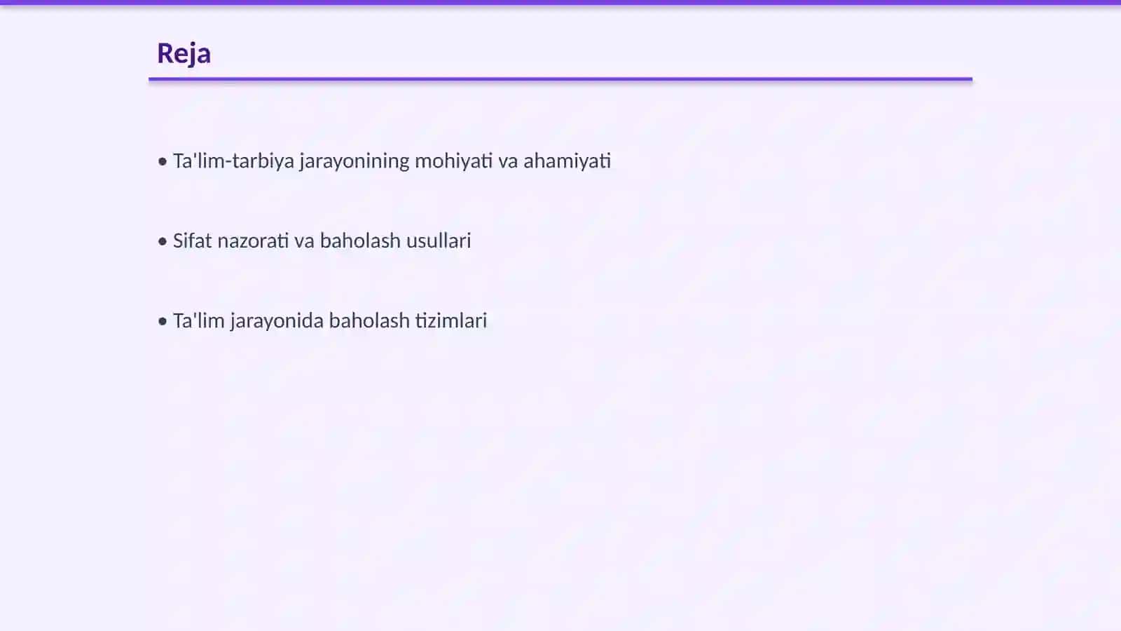 Professional ta'limda ta'lim-tarbiya jarayoni sifatini nazorat qilish va baholash 2