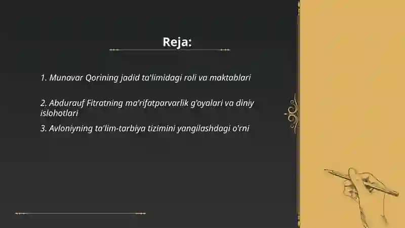 Munavar Qorining jadid ta'limidagi roli va maktablari 2