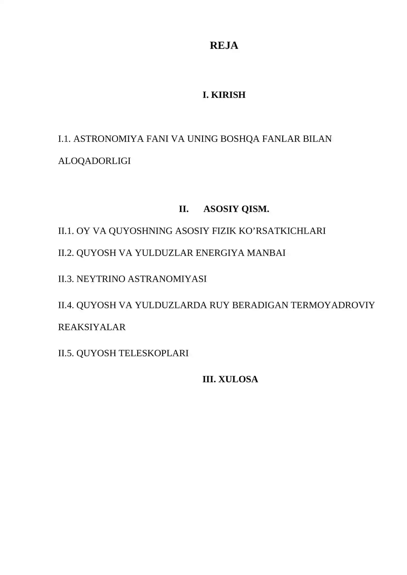 Quyosh va Yulduzlarda yuz beradigan termoyadroviy reaksiyalar 2