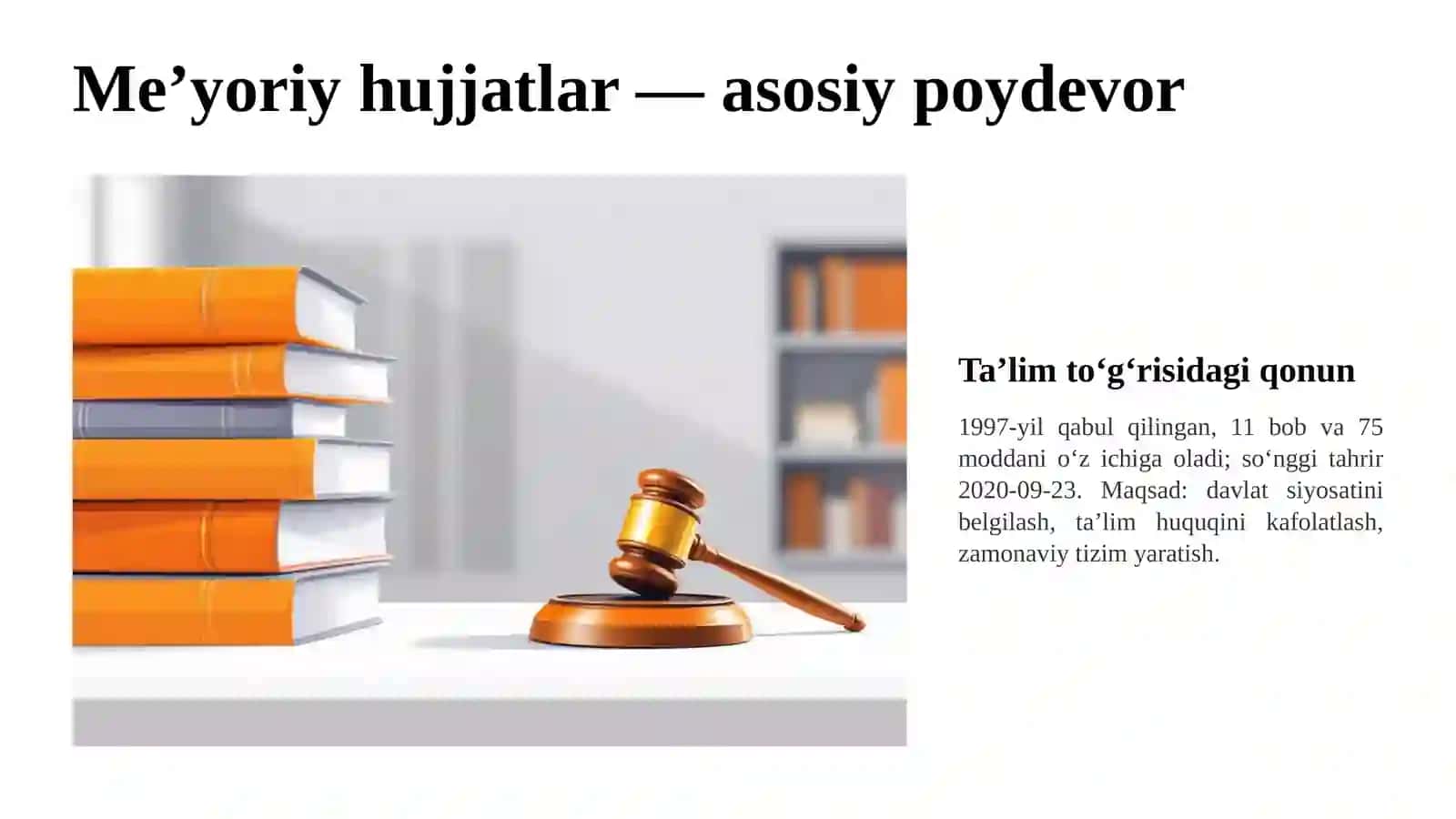 Ta’lim sifatini oshirish uchun pedagogik jarayonlarni ilmiy asosda tashkil etish 2