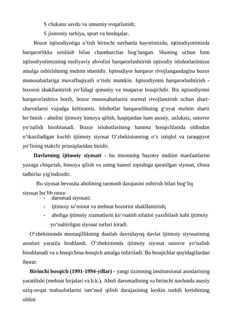 Davlatning Ijtimoiy Siyosati 2