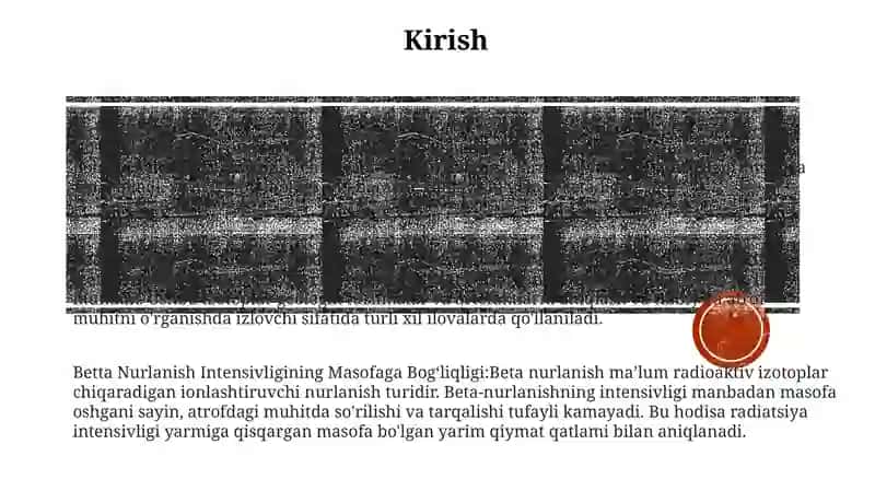 Uzoq Yashovchi Radioaktiv Izotopning Yarim Yemirilish Davri 2