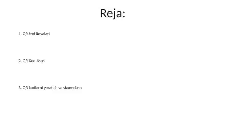 QR kod bilan ishlash 2