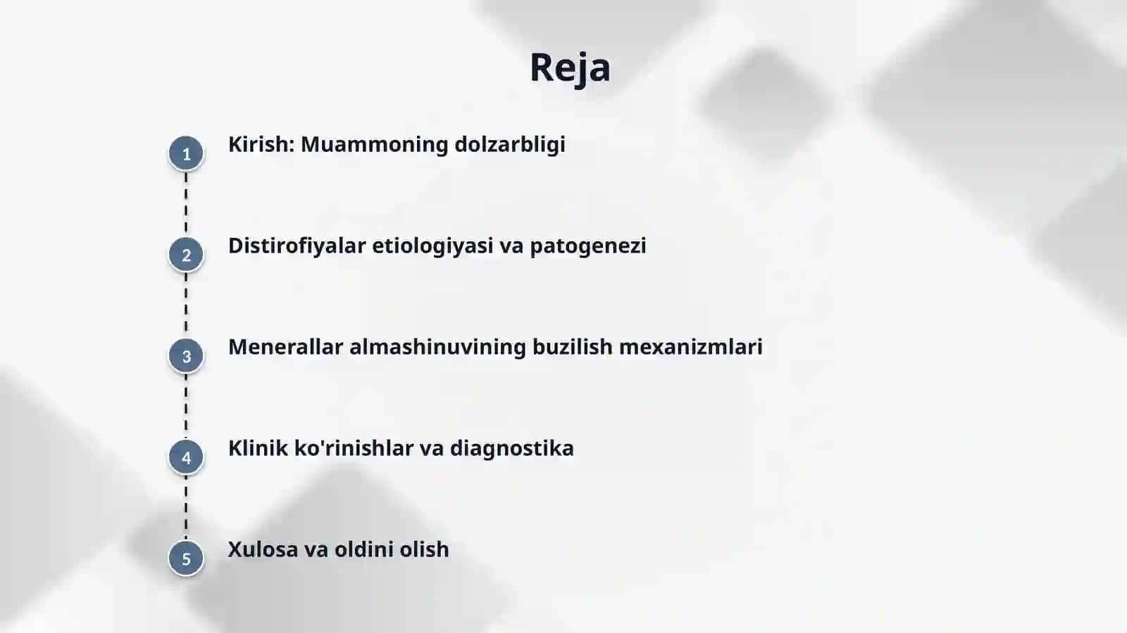 Aralash distirofiyalar, menerallar almashinuvining buzilishlari. 2