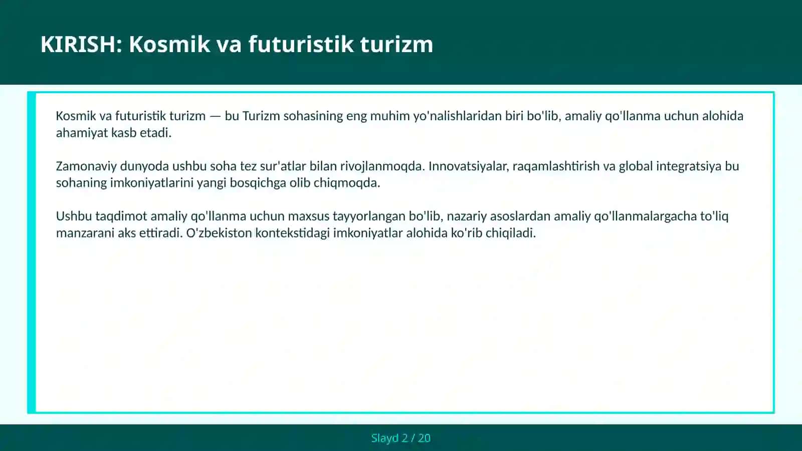 Virgin Galactic va kelajak sayohat — amaliy qo'llanma 2