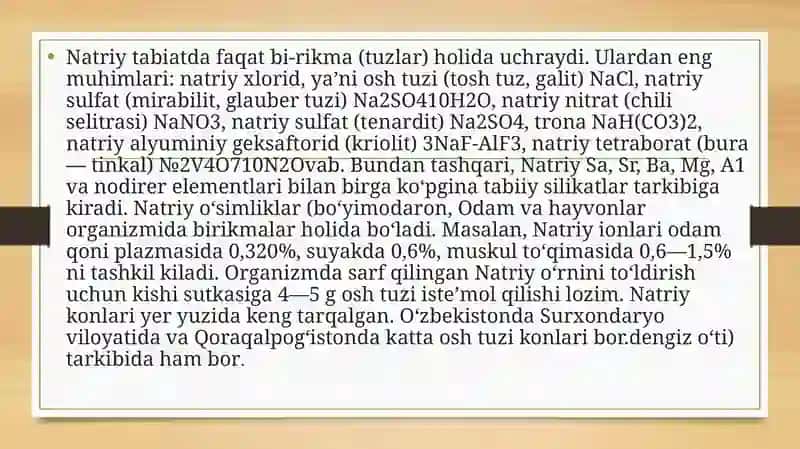 Natriy Kationi 2