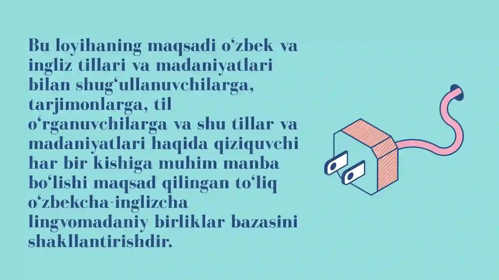 O‘zbekcha-inglizcha lingvomadaniy birliklar bazasini shakllantirish 2