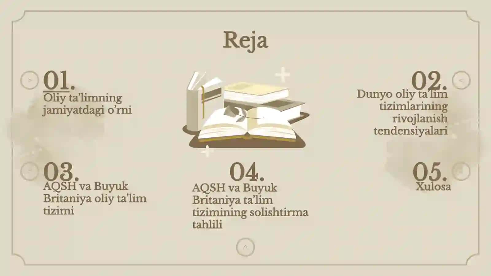Dunyo bo'ylab oliy ta'lim tizimlarining rivojlanish tendensiyalari. AQSH va Buyuk Britaniya oliy ta’lim tizimlarining solishtirma tahlili 2