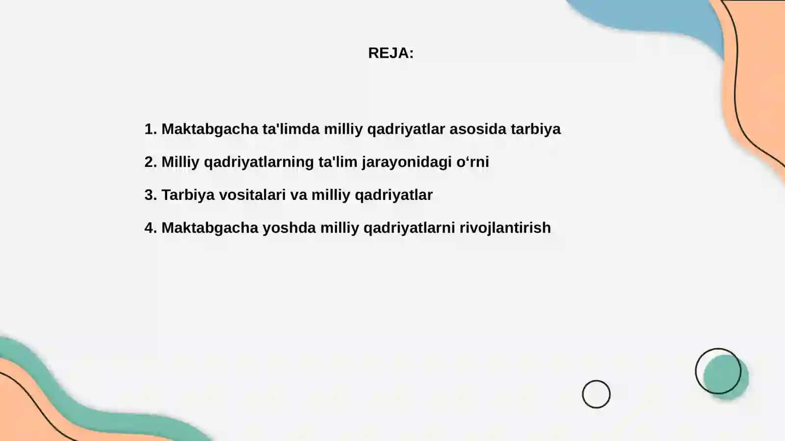 Maktabgacha ta'lim jarayonida milliy qadriyatlar asosida tarbiya berish 2