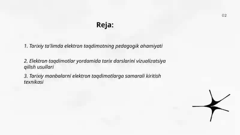 Tarixiy talimda elektron taqdimot 2