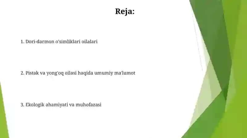 Pistadoshlar Dukkakdoshlar oilarinıng dorivor turlari biologiyasi ekologiyasi areali va ahamiyati 2