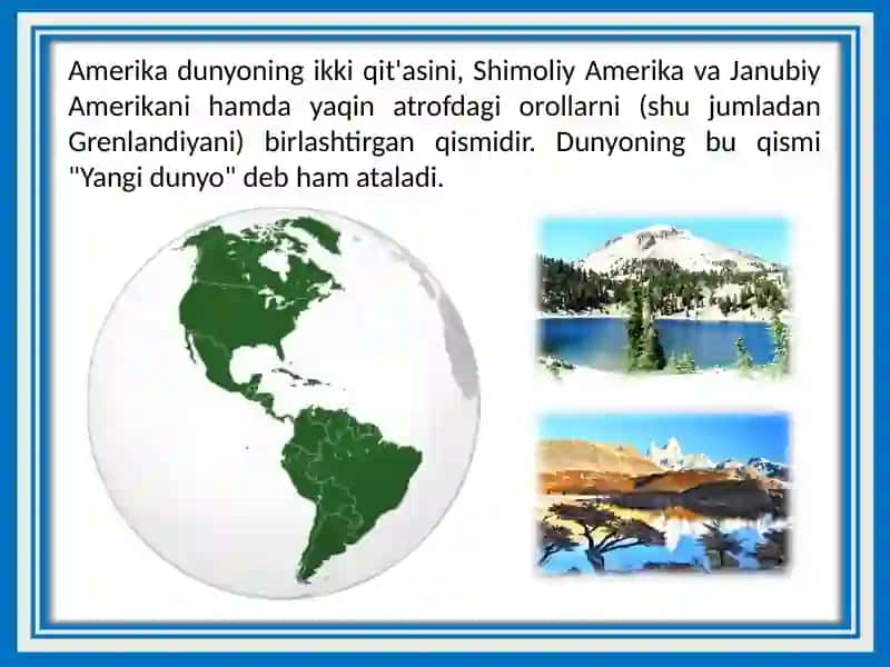 Shimoliy Amerika 2