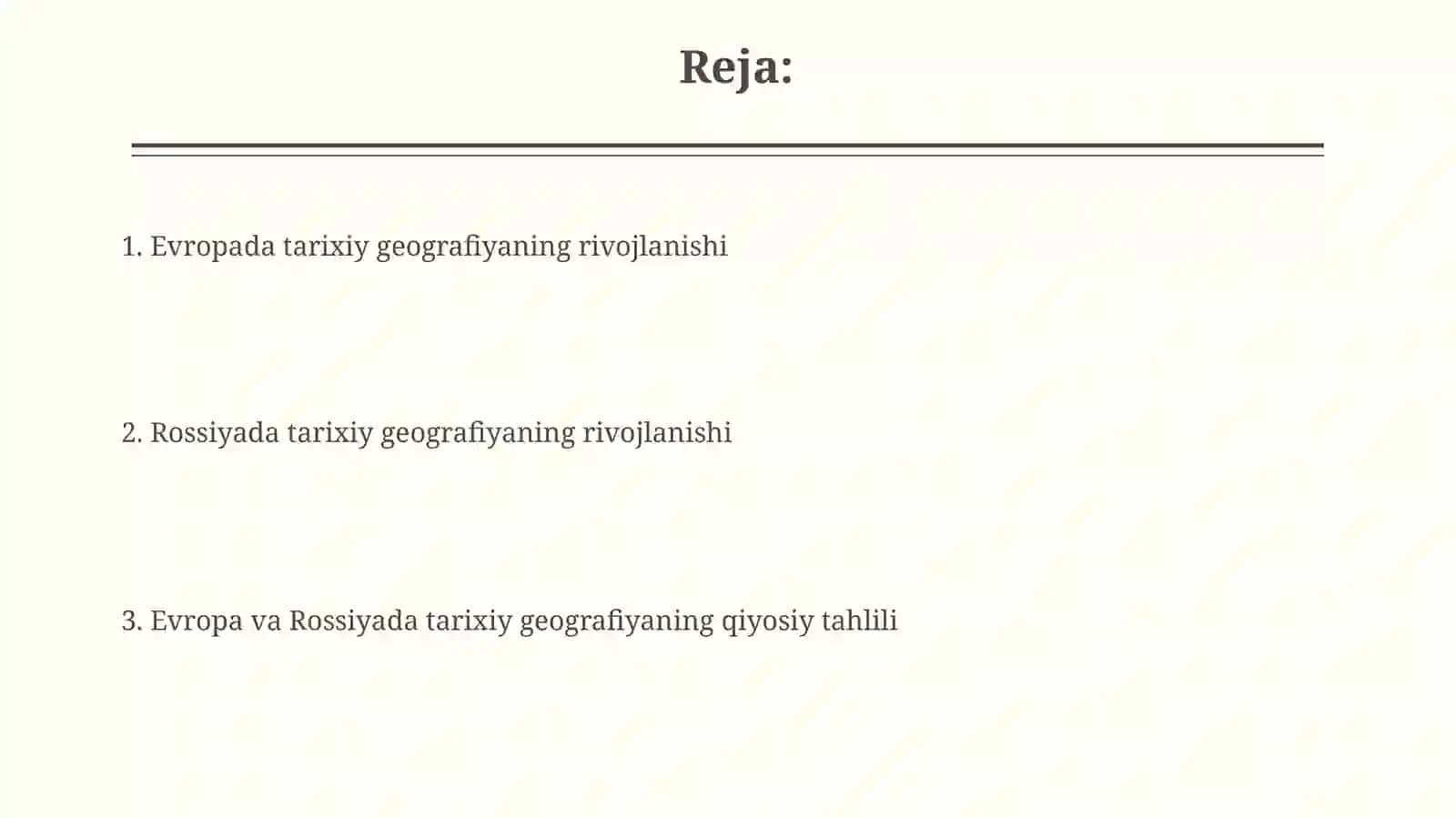 Tarixiy geografiya fanining Yevropa va Rossiya hududida rivojlanishi 2