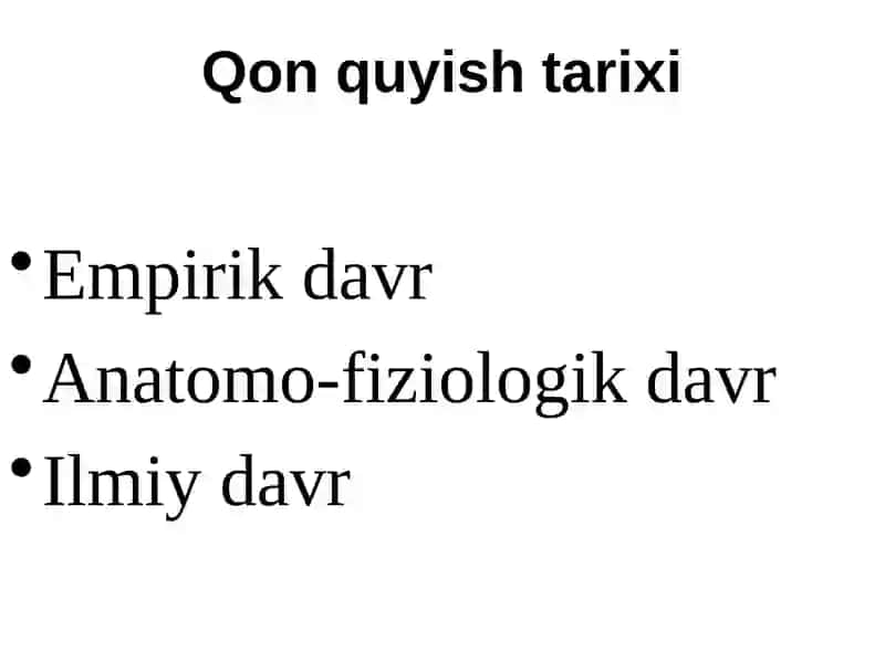 QON QUYISH.TRANSFUZIOLOGIYANI ZAMONAVIY ASPEKTLARI 2