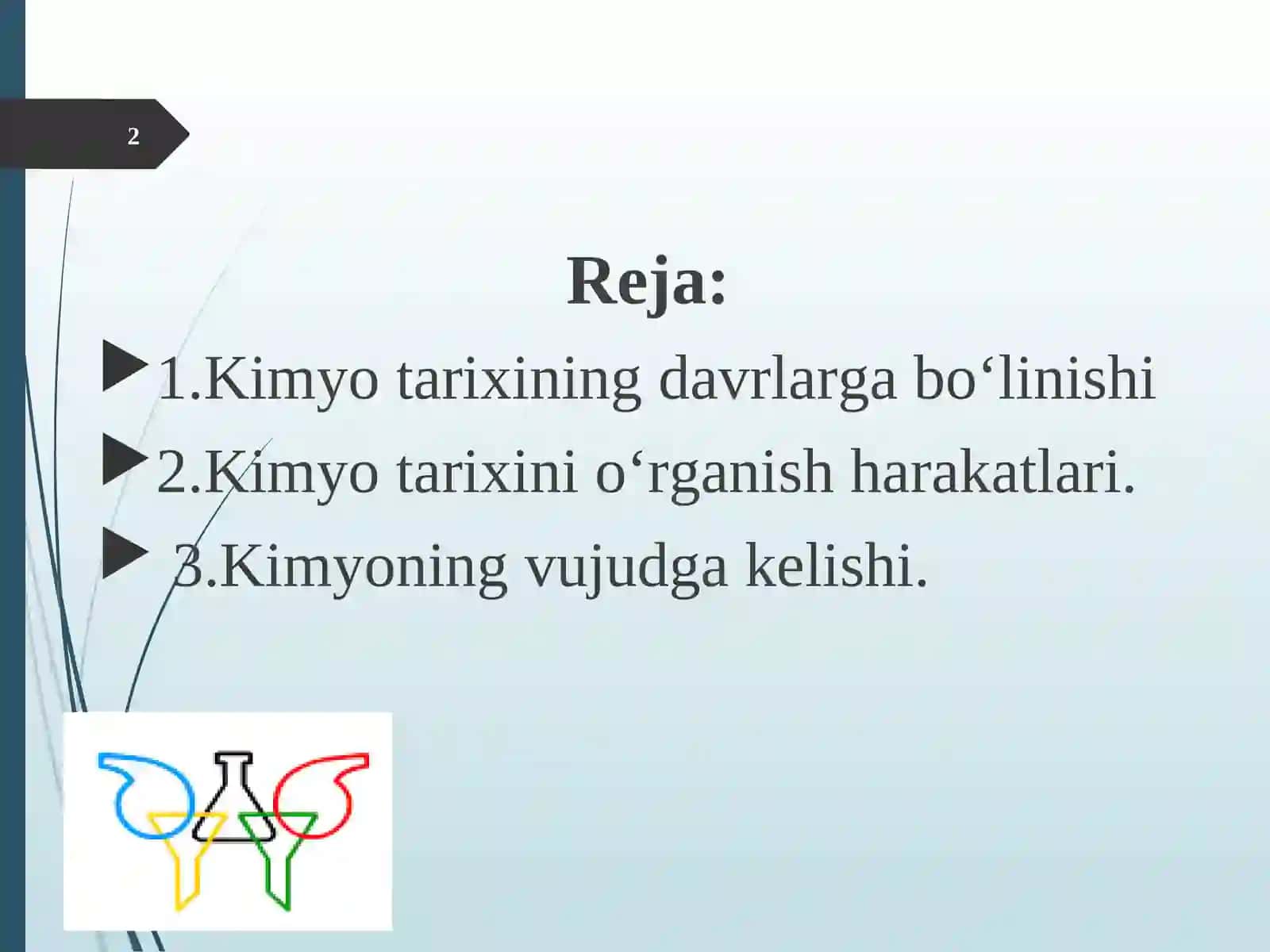 Kimyo tarixi fanidan taqdimot 2
