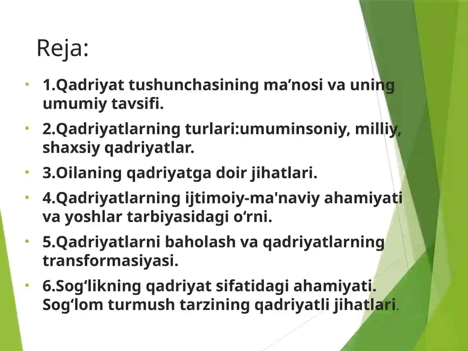 Qadriyatlar falsafasi (aksiologiya) 2