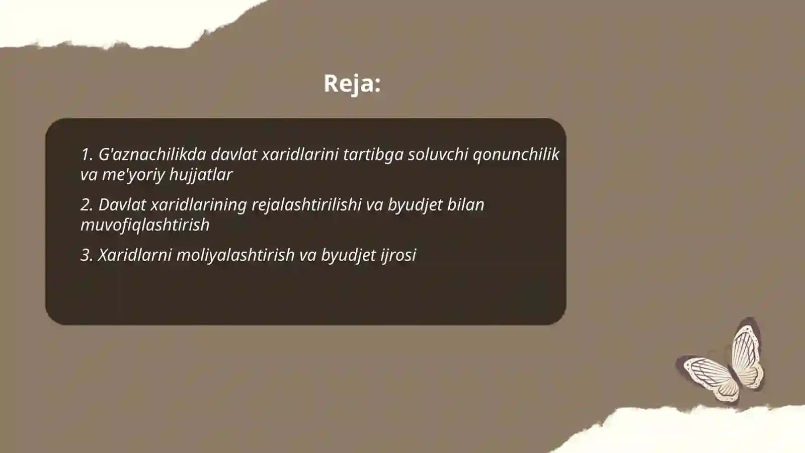 G'aznachilikda davlat xaridini tashkil etish 2