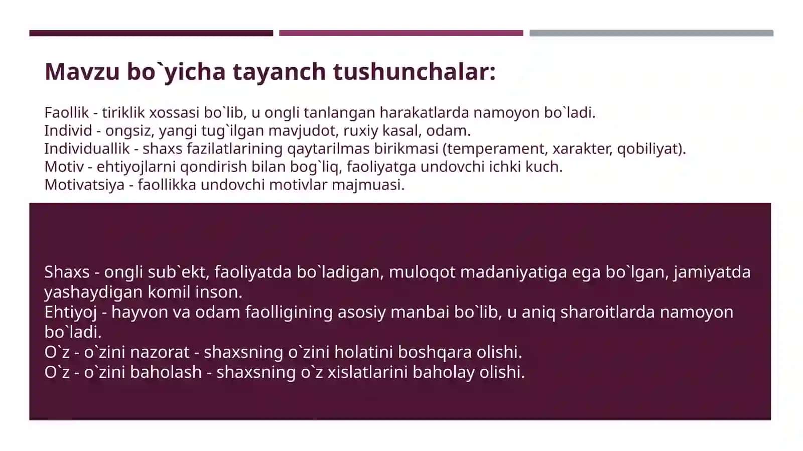 Shaxs ijtimoiylashuvi va ijtimoiy xulq-atvor 2