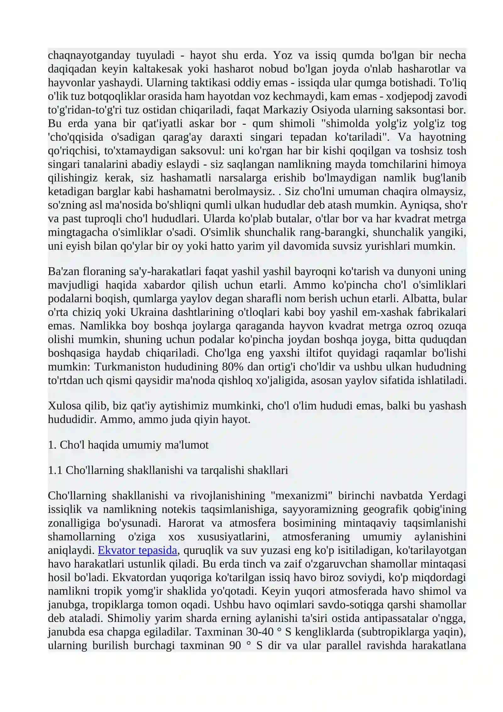 Cho’lda sarobning shakllanishi 2