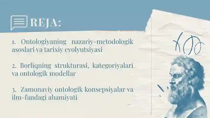 BORLIQ FALSAFASI (ONTOLOGIYA) 2