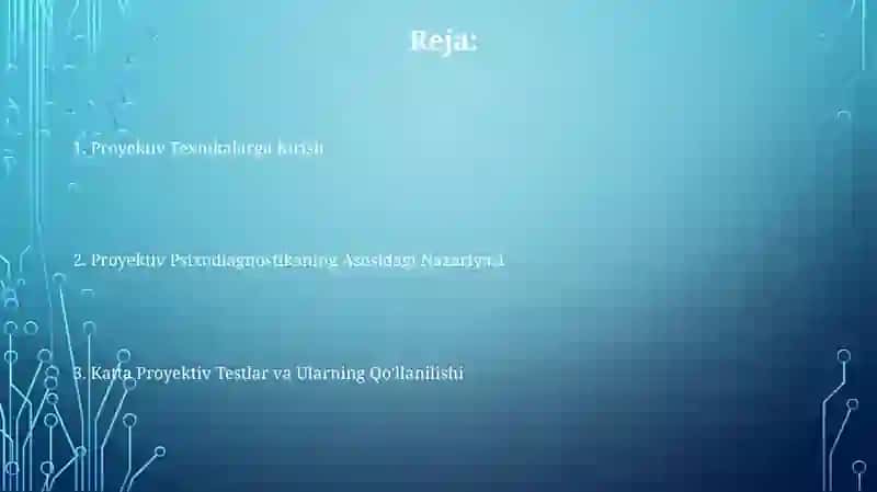 Proyektiv psixadiagnostika asoslari 2