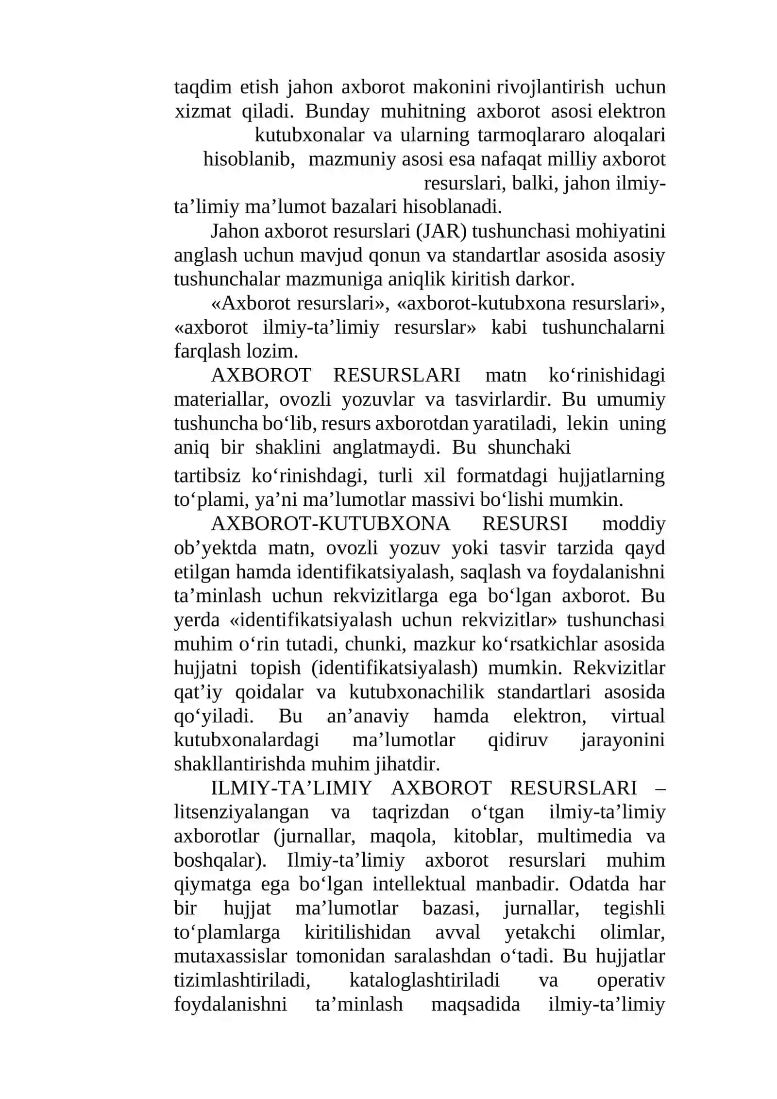 Axborot resurslarining asosiy tushunchalari 2