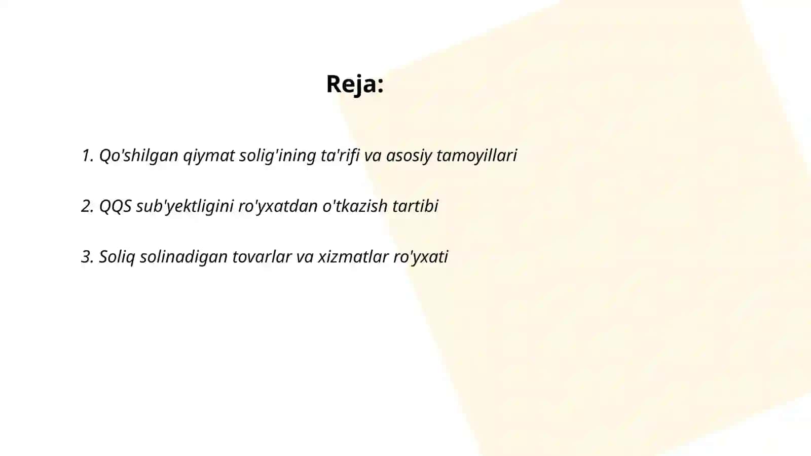 Qo'shilgan qiymat solig'i 2