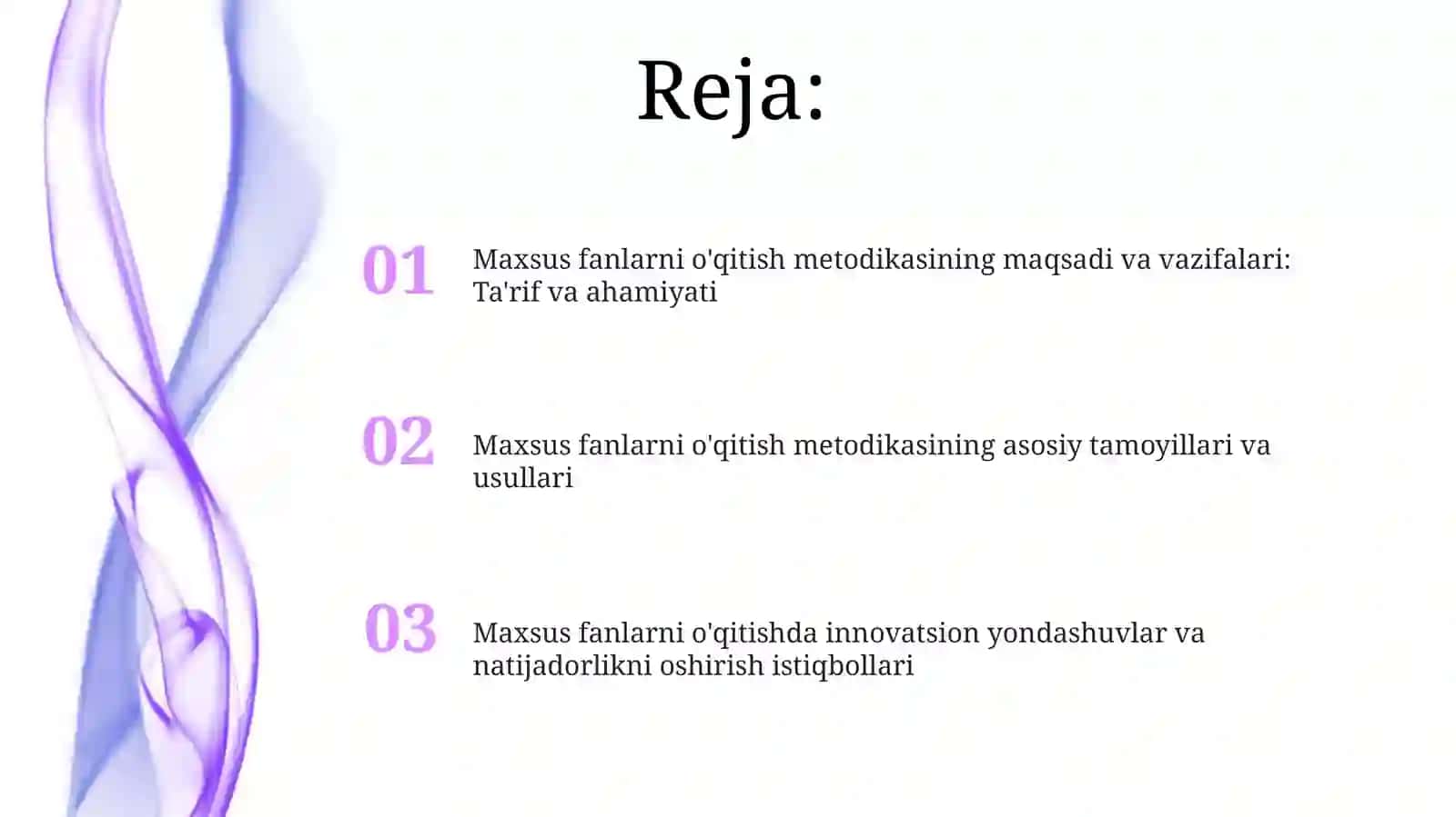 Maxsusfanlarni o'qitish metodikasining maqsadi va vazifalari 2