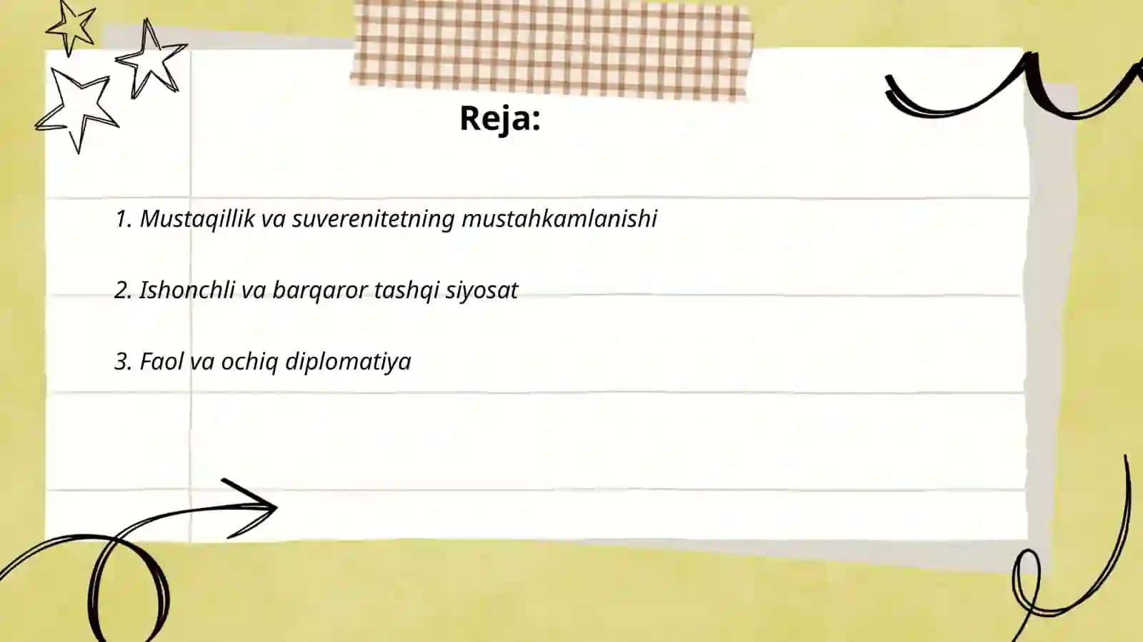 O'zbekiston Respublikasi tashqi siyosatining asosiy tamoyillari 2