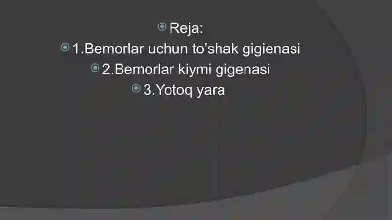 BEMORNING KO'RPA TO'SHAGI VA KIYIM GIGIYENASI YOTOQ YARA 2