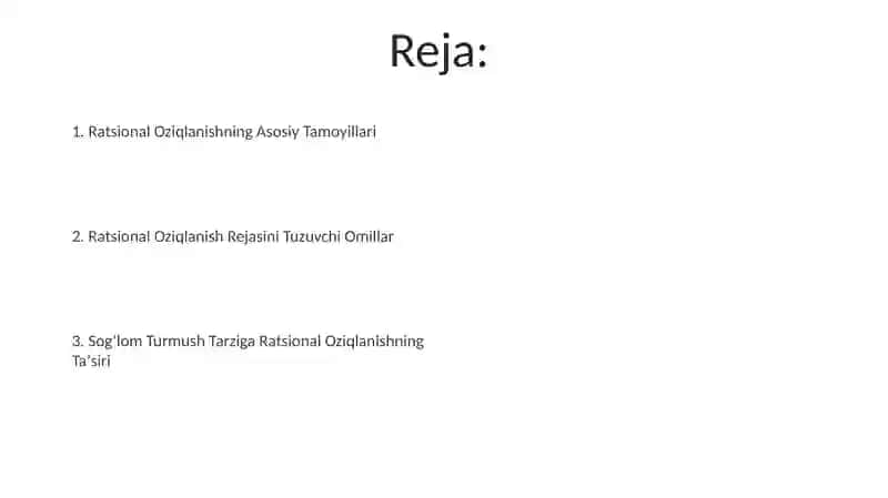 Ratsional ovqatlanish sog'liqni saqlash 2