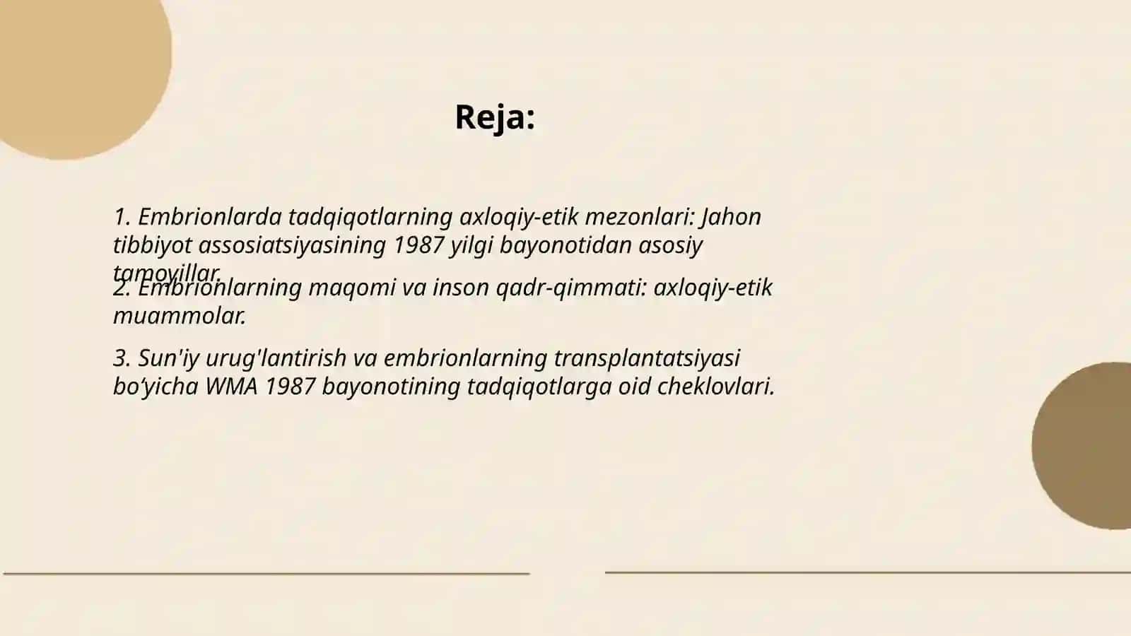 Embrionlarda tadqiqotlar o'tkazish masalasining axloqiy-etik jihatlari 2