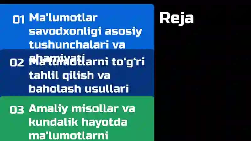 Ma'lumotlar savodxonligi 2