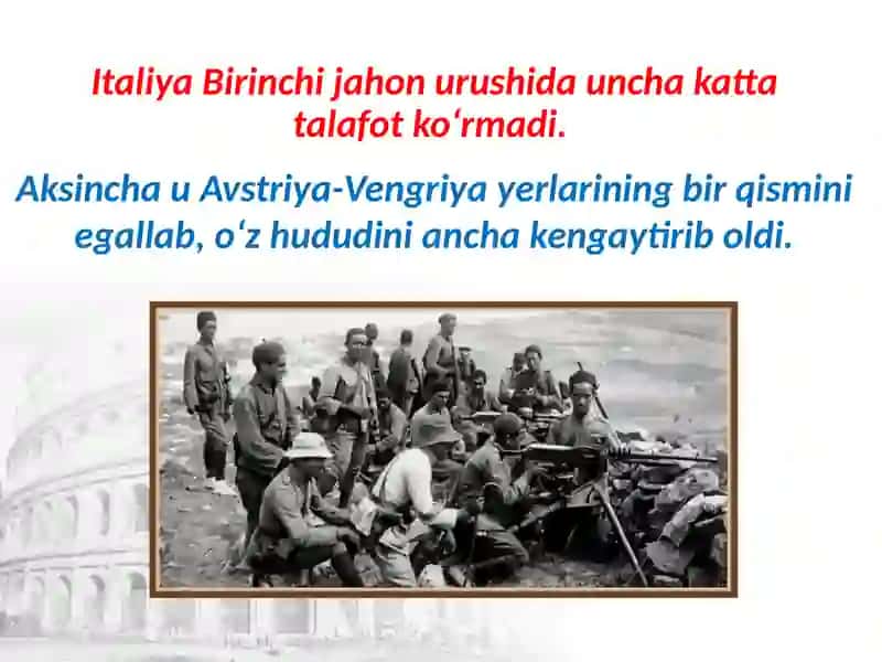 1918 –1939-yillarda Italiya va Ispaniya 2