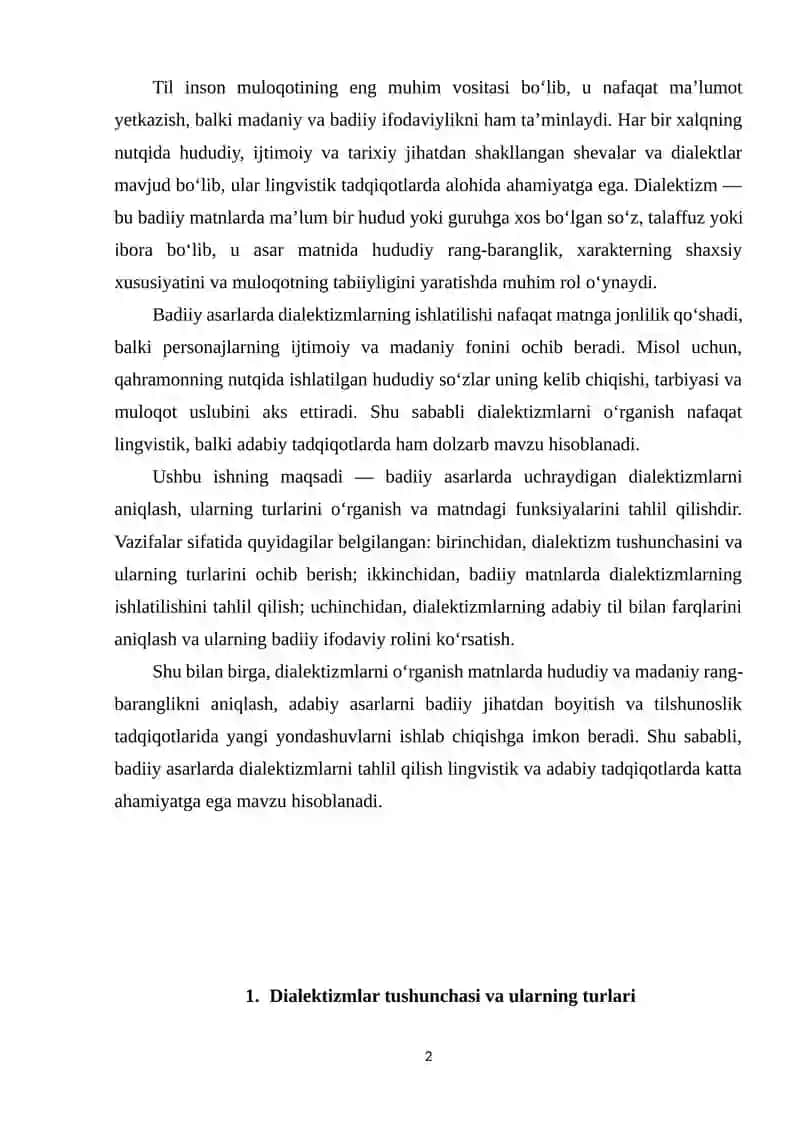 Badiiy asarlarda dialektizmlar va ularning turlari 2