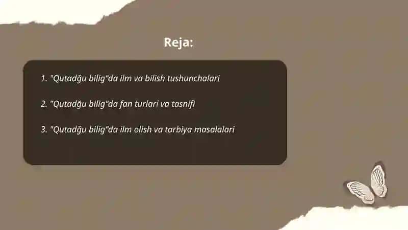 "Qutadğu bilig"da ilm fan 2